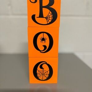 Halloween 'BOO' Orange Blocks